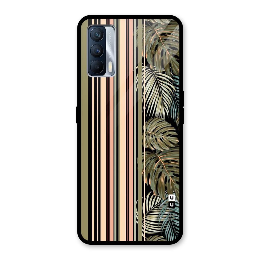 Visual Art Leafs Glass Back Case for Realme X7