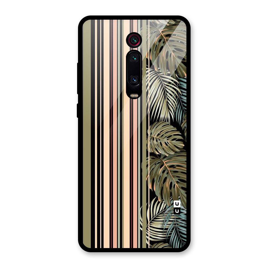 Visual Art Leafs Glass Back Case for Redmi K20