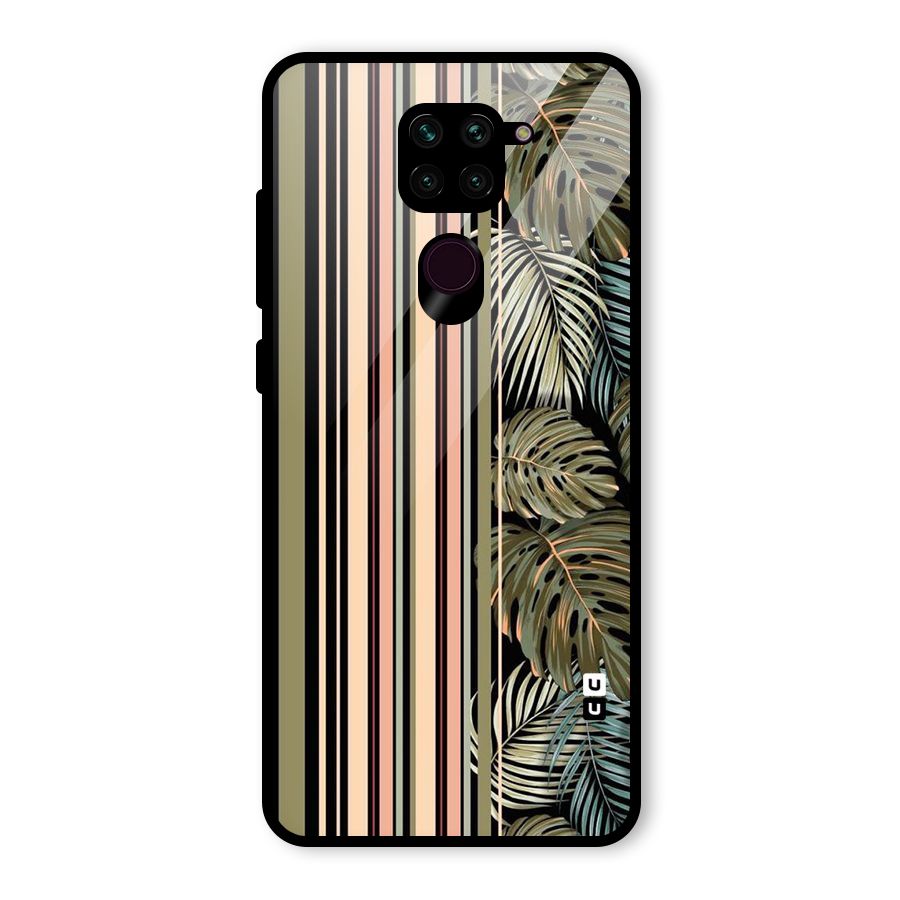 Visual Art Leafs Glass Back Case for Redmi Note 9