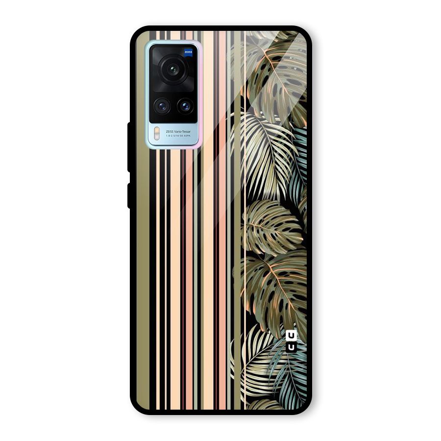 Visual Art Leafs Glass Back Case for Vivo X60