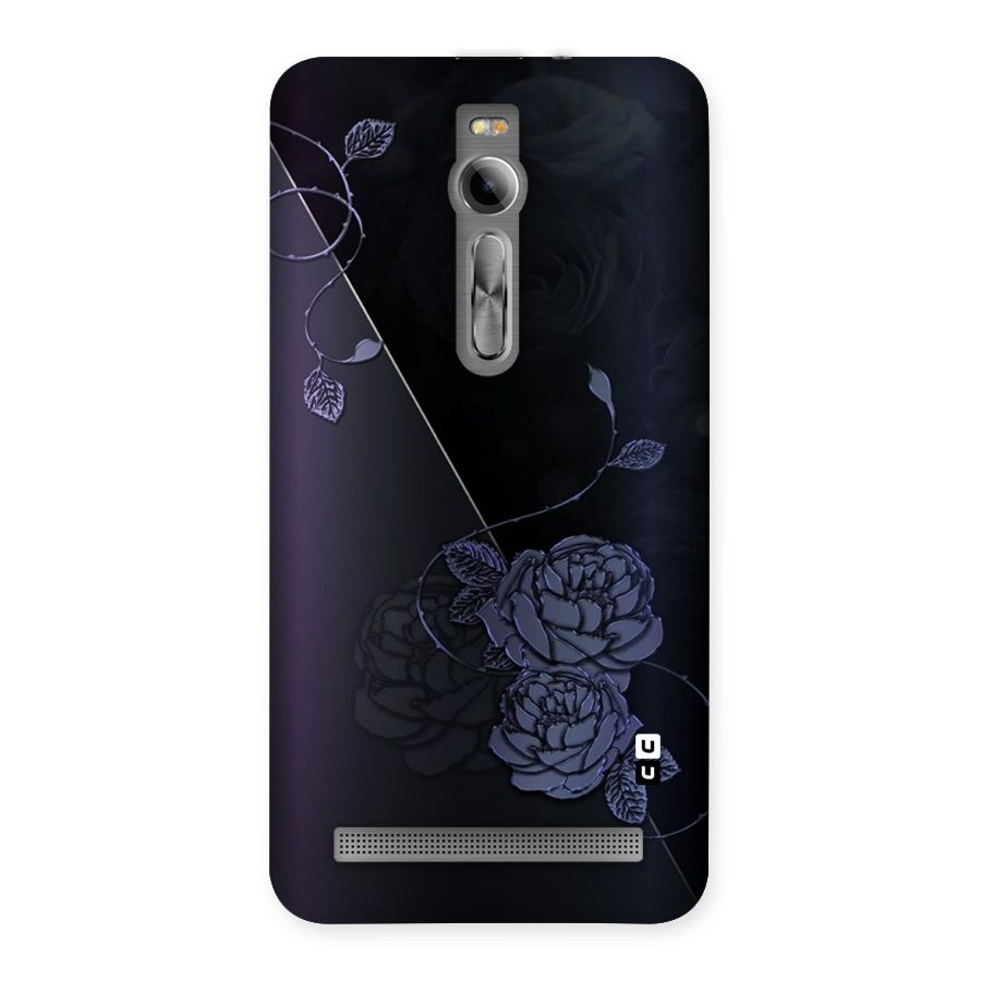 Voilet Floral Design Back Case for Asus Zenfone 2