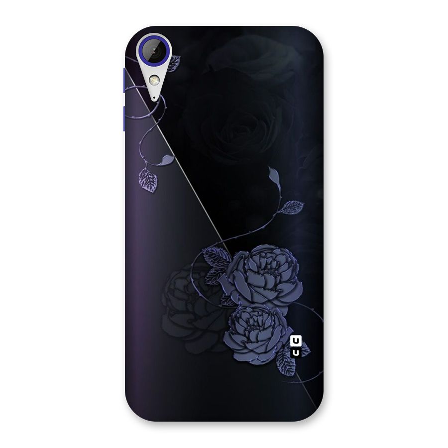 Voilet Floral Design Back Case for Desire 830