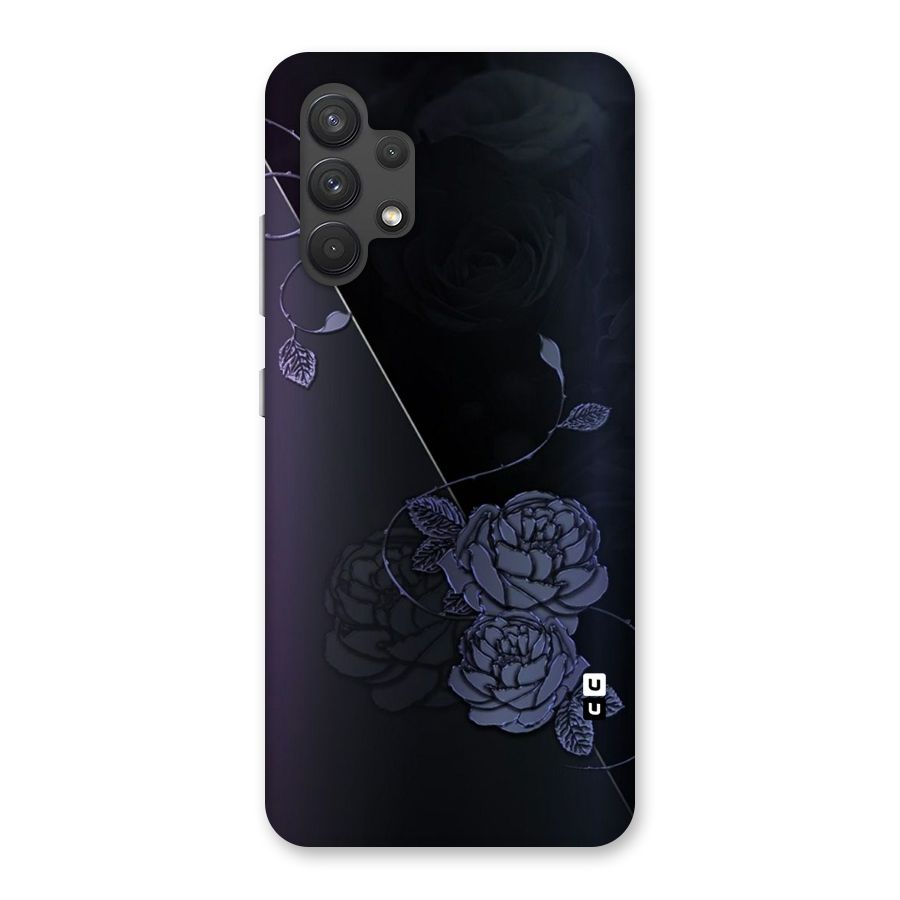 Voilet Floral Design Back Case for Galaxy A32