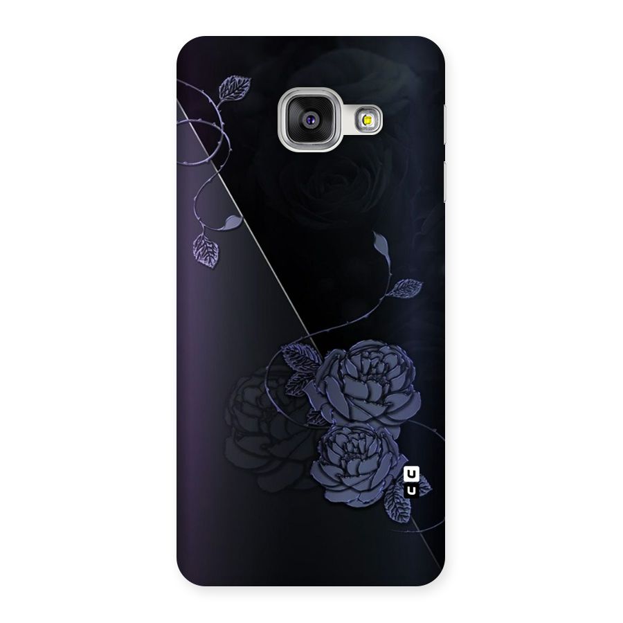 Voilet Floral Design Back Case for Galaxy A3 2016