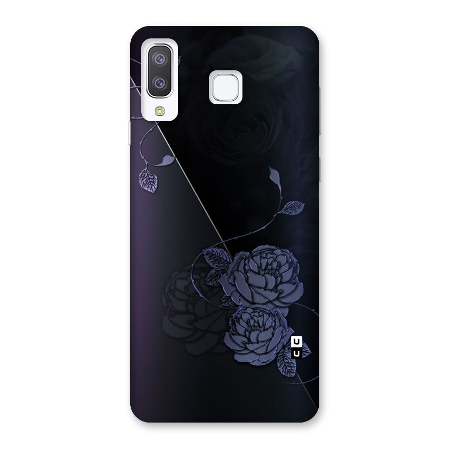 Voilet Floral Design Back Case for Galaxy A8 Star