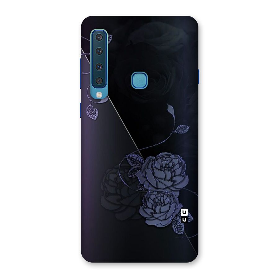 Voilet Floral Design Back Case for Galaxy A9 (2018)