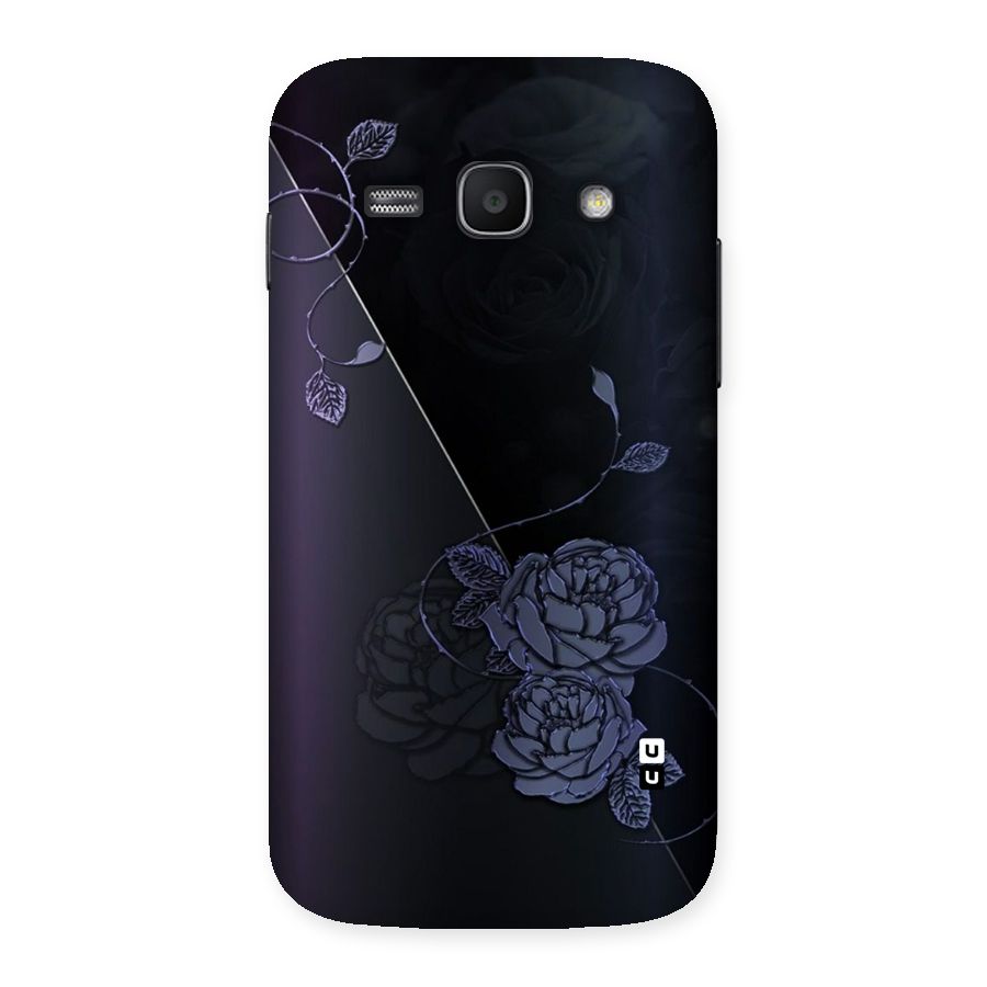 Voilet Floral Design Back Case for Galaxy Ace 3