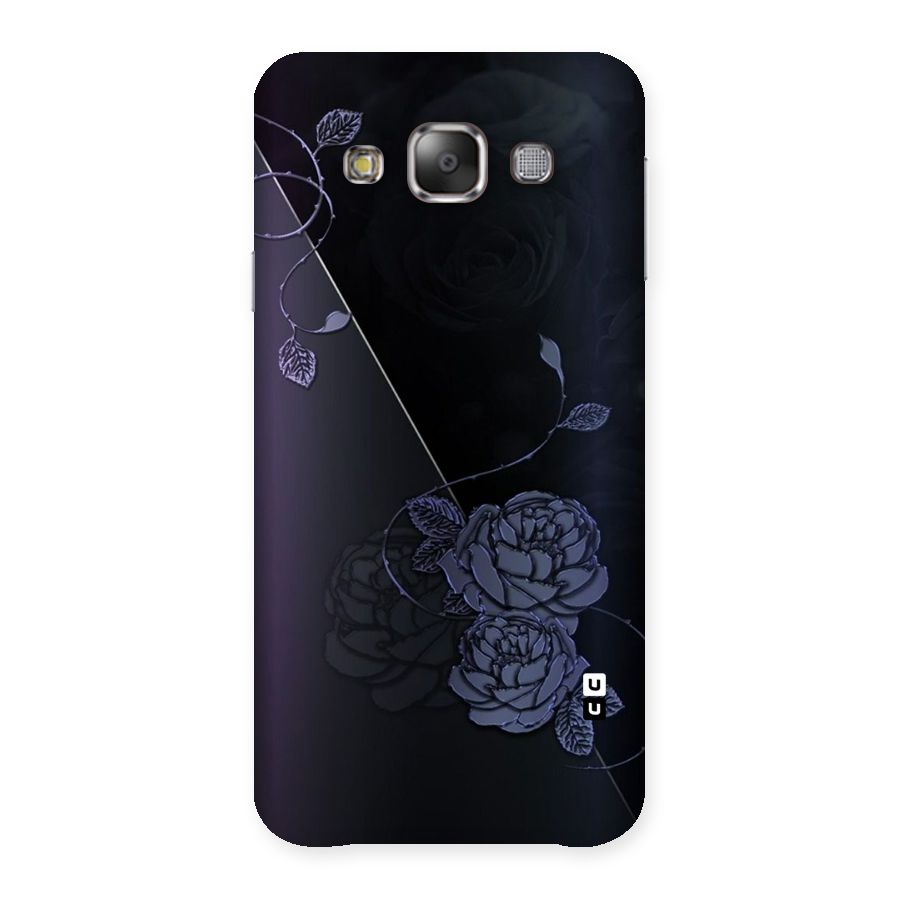 Voilet Floral Design Back Case for Galaxy E7