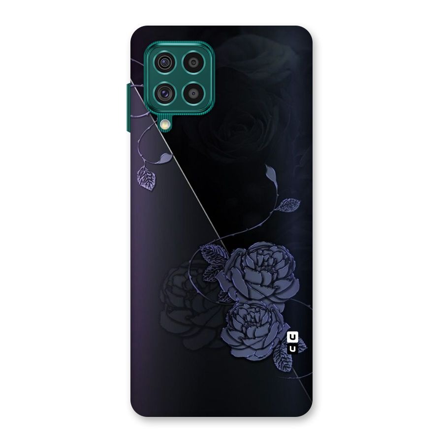 Voilet Floral Design Back Case for Galaxy F62