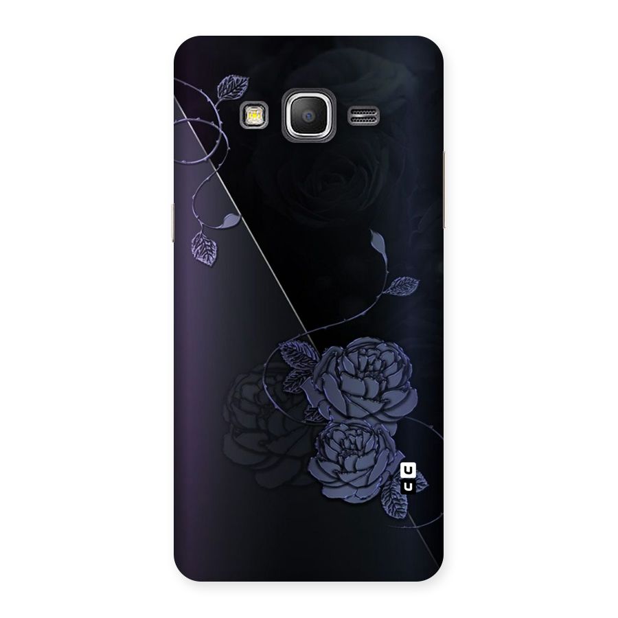 Voilet Floral Design Back Case for Galaxy Grand Prime