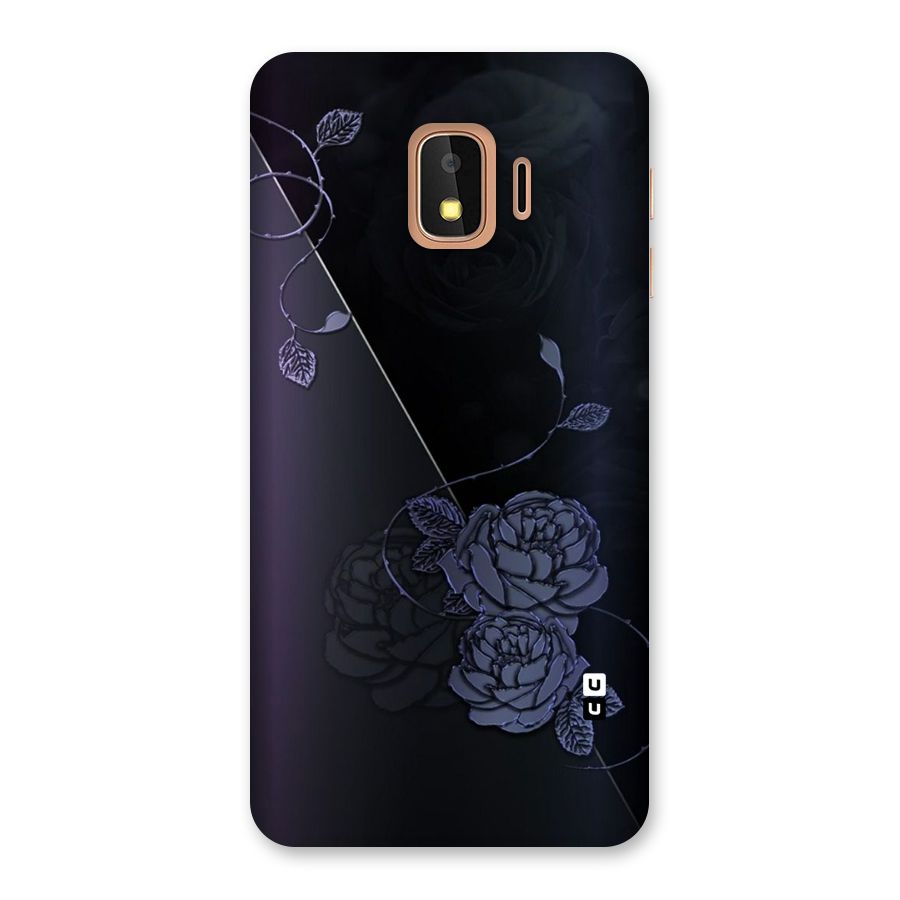 Voilet Floral Design Back Case for Galaxy J2 Core