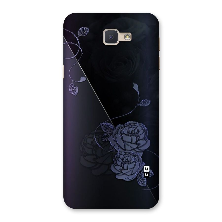 Voilet Floral Design Back Case for Galaxy J5 Prime