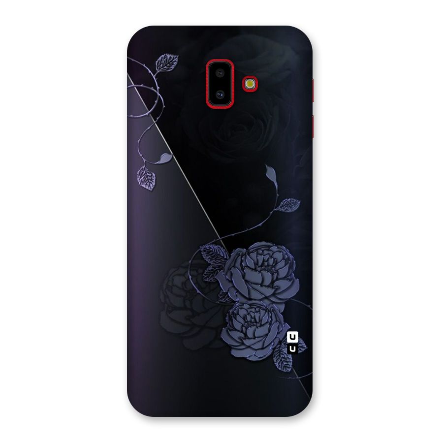 Voilet Floral Design Back Case for Galaxy J6 Plus
