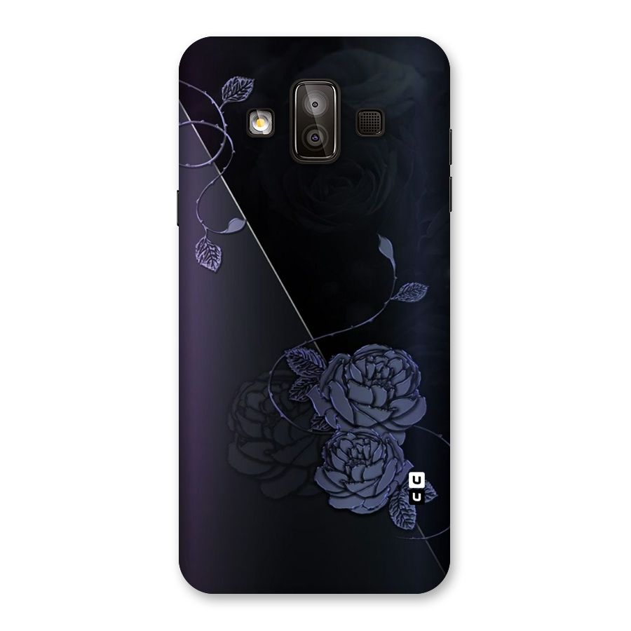 Voilet Floral Design Back Case for Galaxy J7 Duo