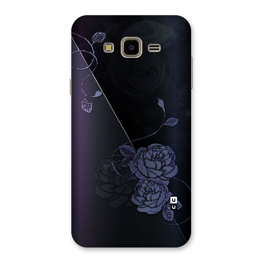 Voilet Floral Design Back Case for Galaxy J7 Nxt