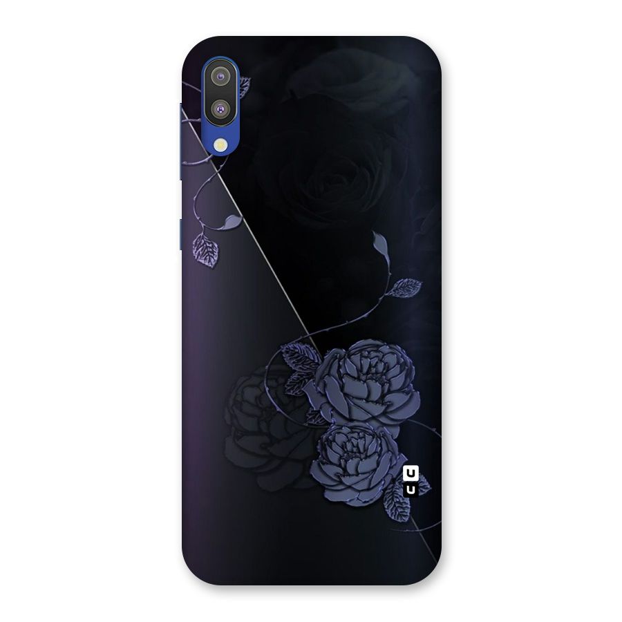 Voilet Floral Design Back Case for Galaxy M10