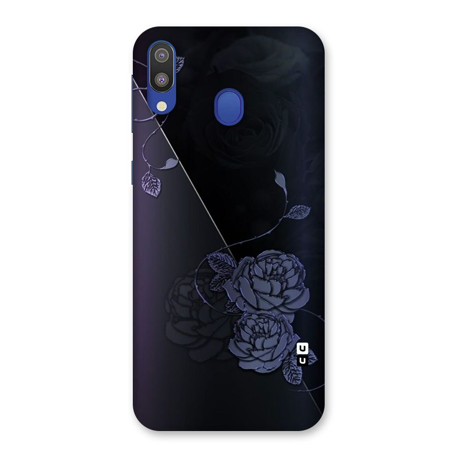 Voilet Floral Design Back Case for Galaxy M20