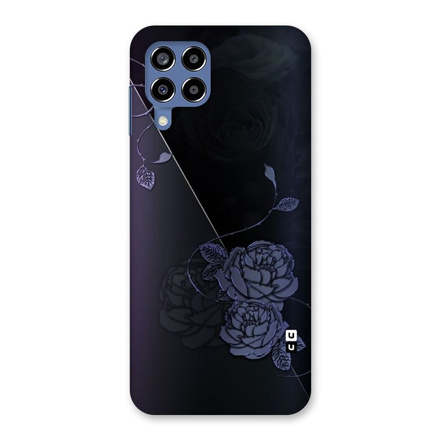 Voilet Floral Design Back Case for Galaxy M53 5G