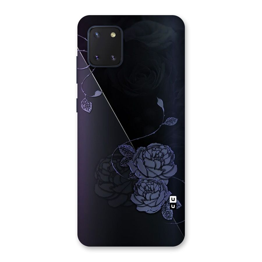 Voilet Floral Design Back Case for Galaxy Note 10 Lite