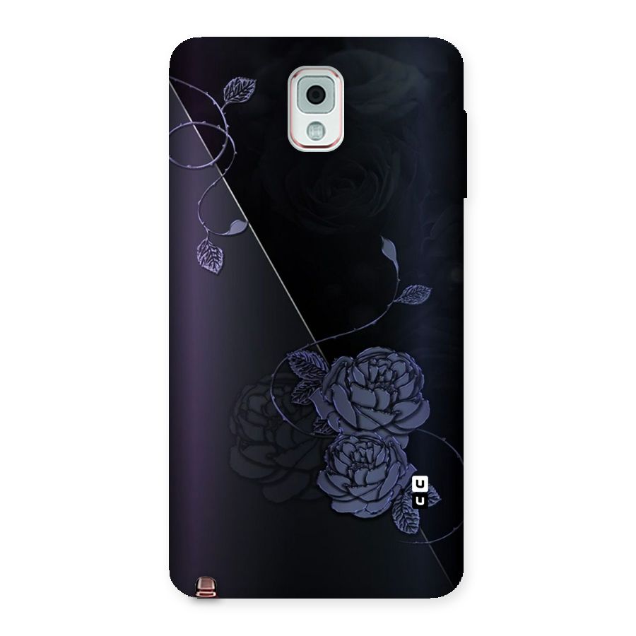 Voilet Floral Design Back Case for Galaxy Note 3