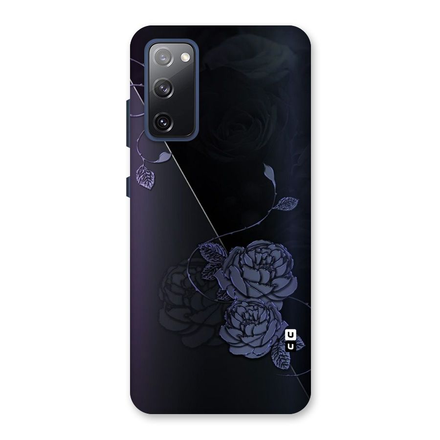Voilet Floral Design Back Case for Galaxy S20 FE