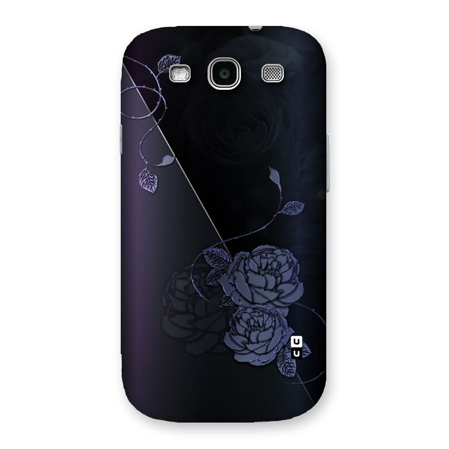 Voilet Floral Design Back Case for Galaxy S3