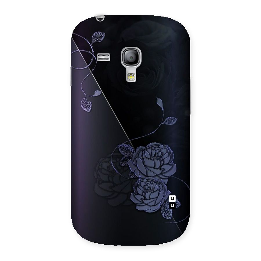 Voilet Floral Design Back Case for Galaxy S3 Mini