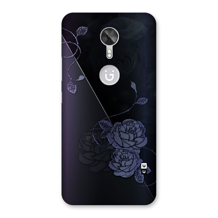 Voilet Floral Design Back Case for Gionee A1