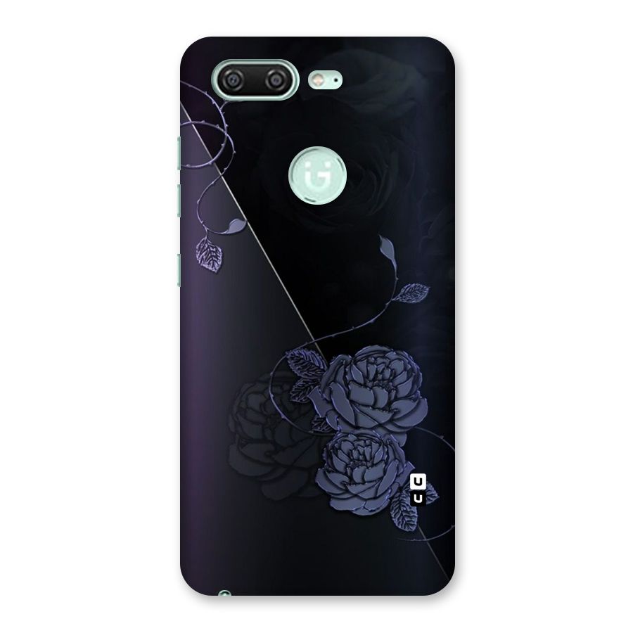 Voilet Floral Design Back Case for Gionee S10