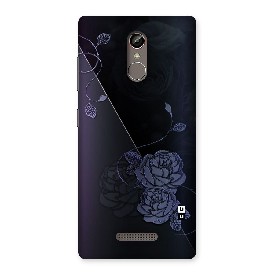 Voilet Floral Design Back Case for Gionee S6s
