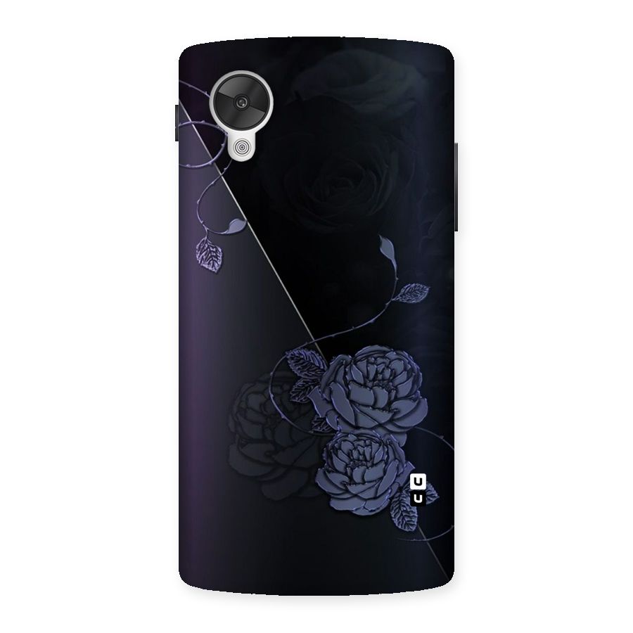 Voilet Floral Design Back Case for Google Nexsus 5