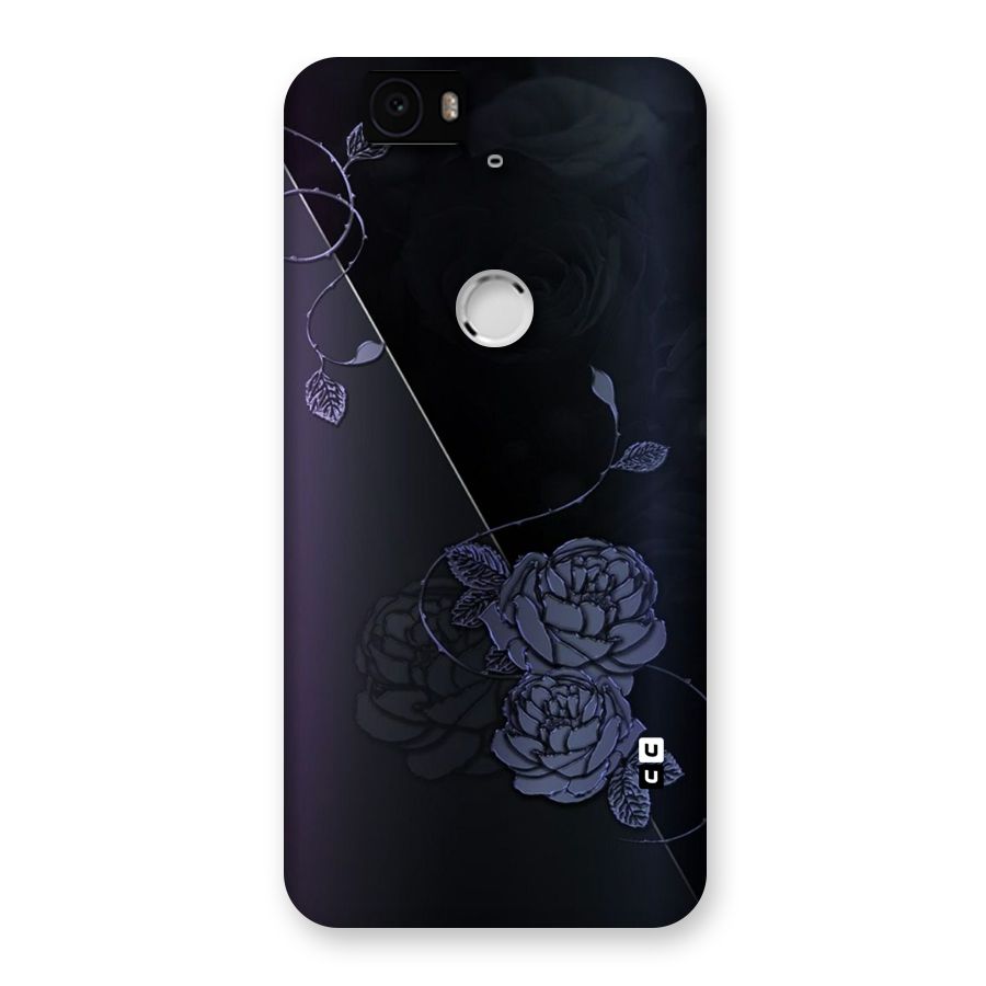 Voilet Floral Design Back Case for Google Nexus-6P