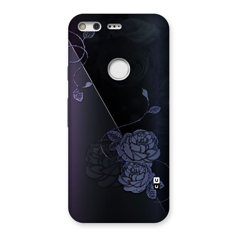 Voilet Floral Design Back Case for Google Pixel