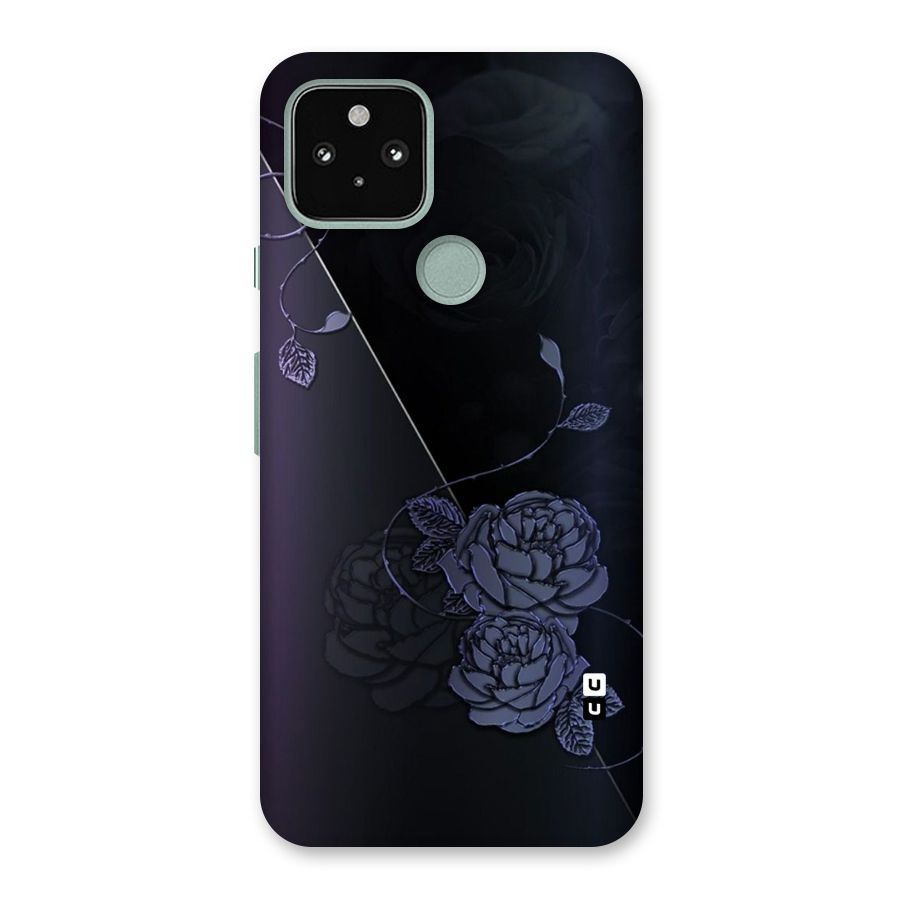 Voilet Floral Design Back Case for Google Pixel 5