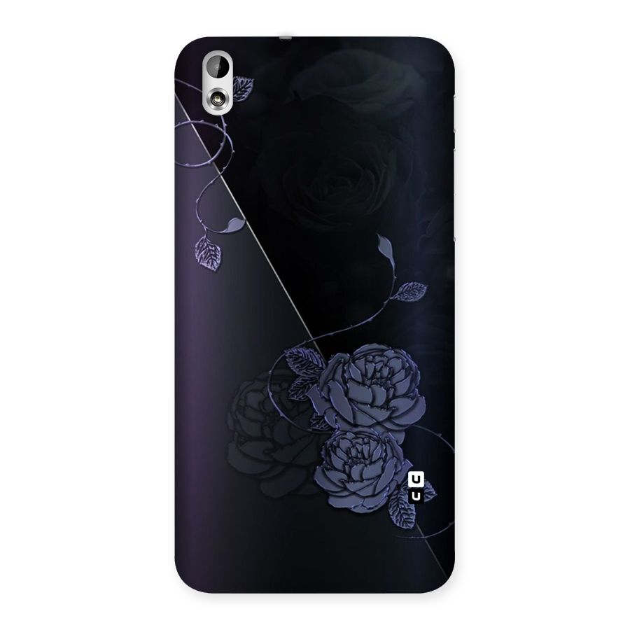 Voilet Floral Design Back Case for HTC Desire 816g