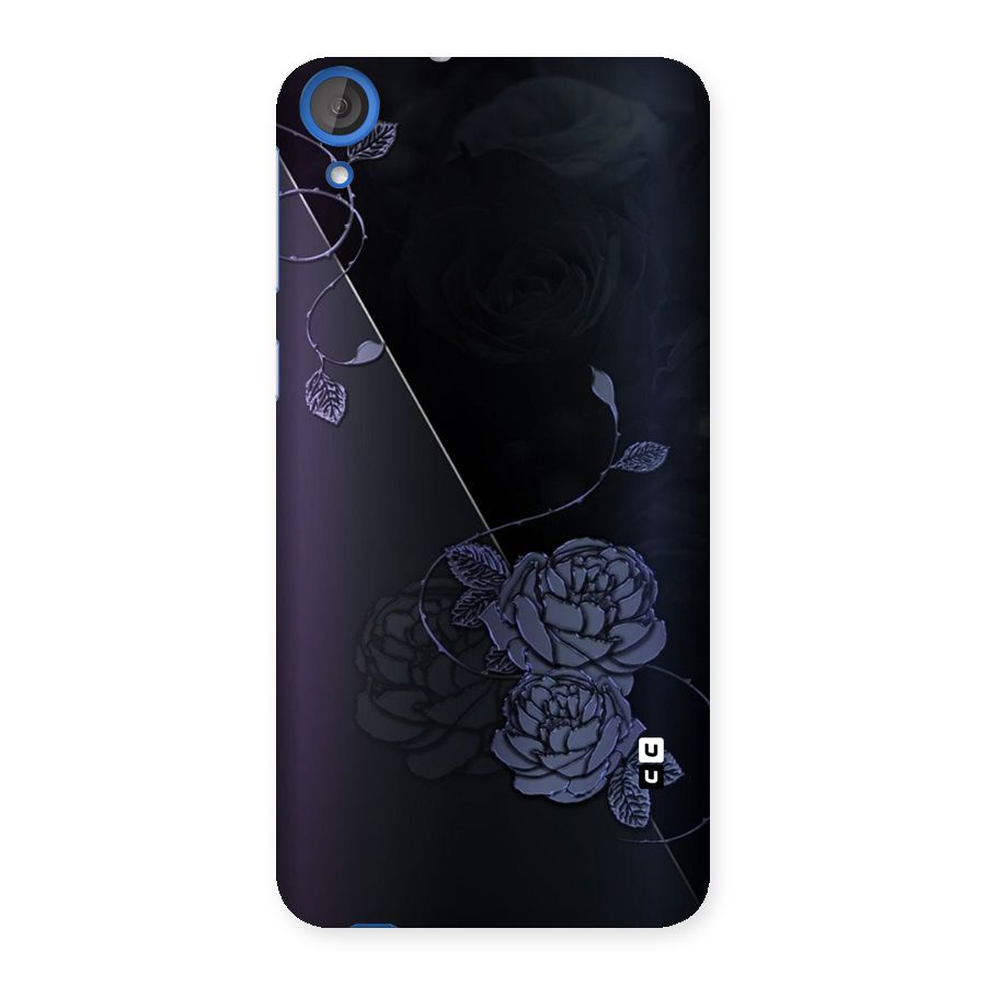Voilet Floral Design Back Case for HTC Desire 820