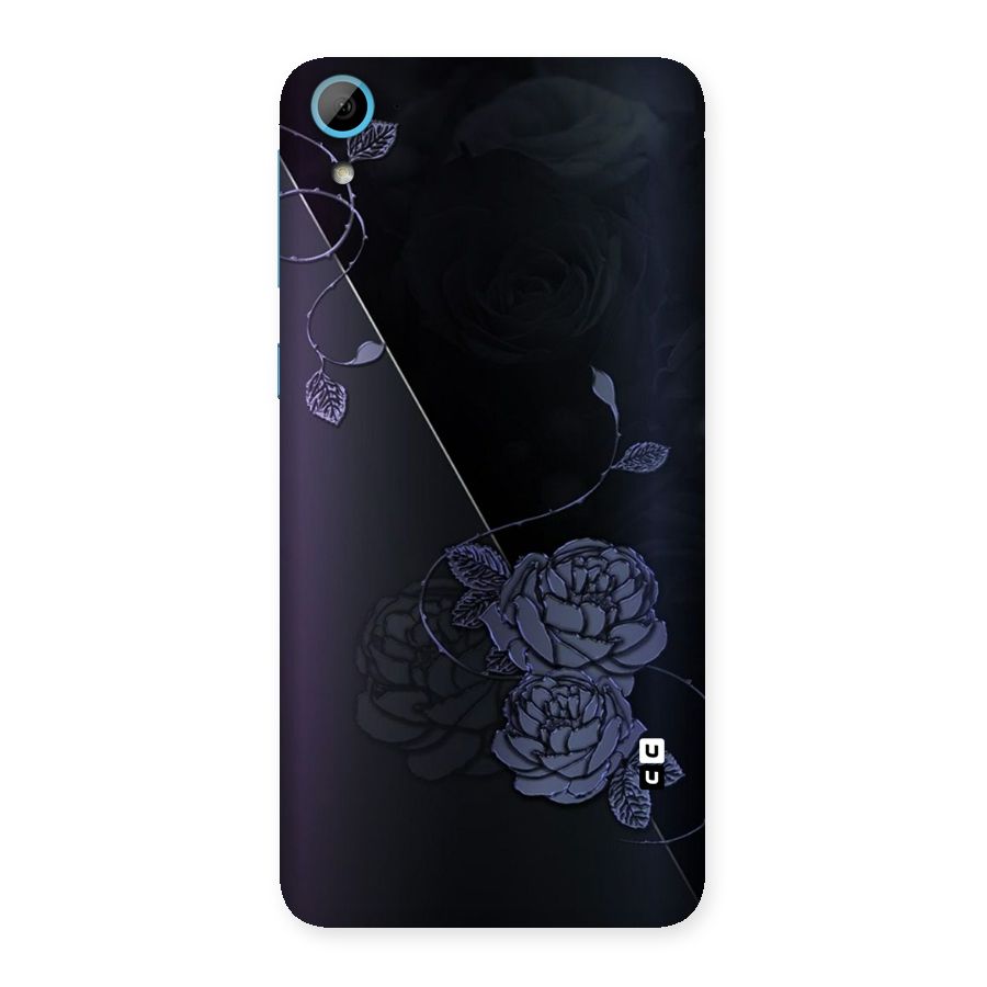 Voilet Floral Design Back Case for HTC Desire 826