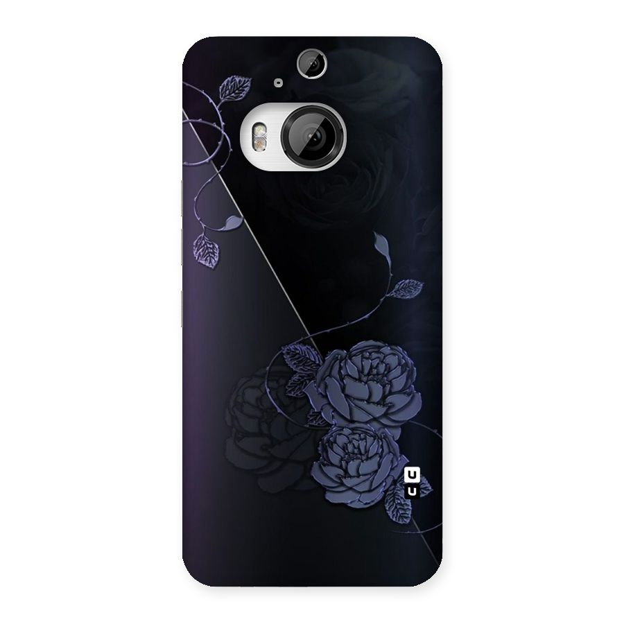 Voilet Floral Design Back Case for HTC One M9 Plus