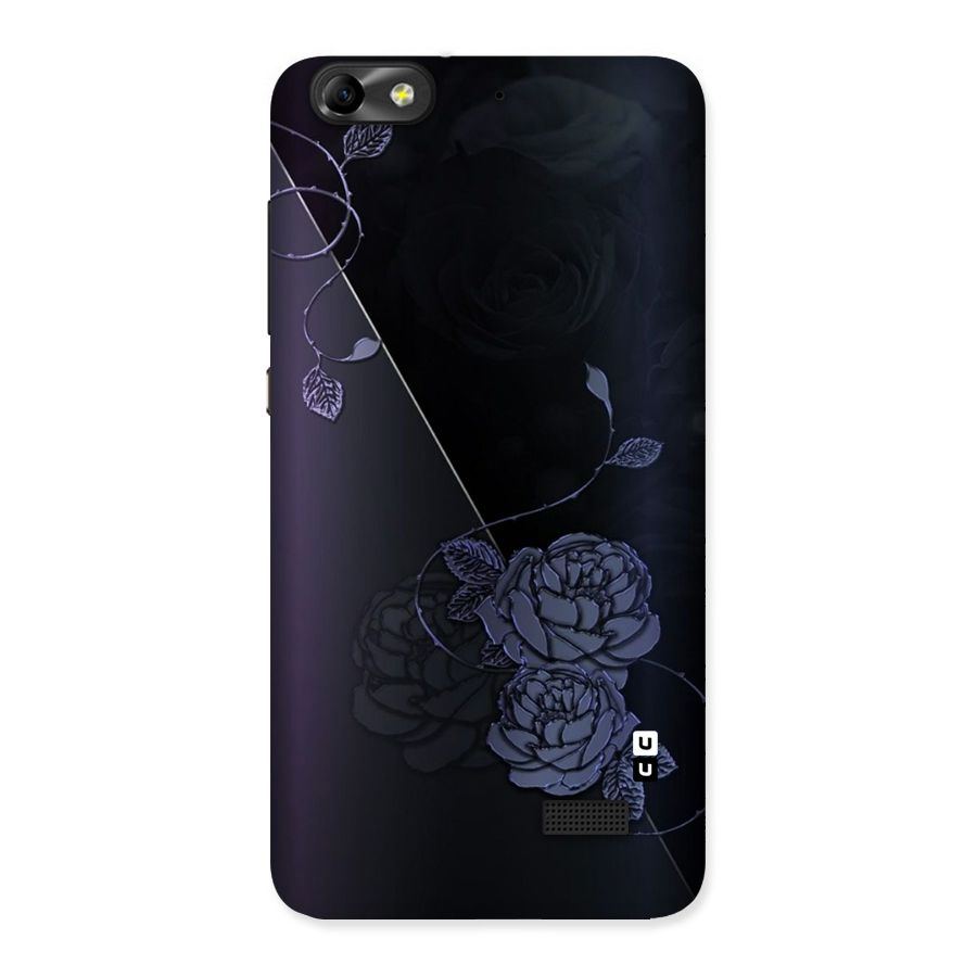Voilet Floral Design Back Case for Honor 4C