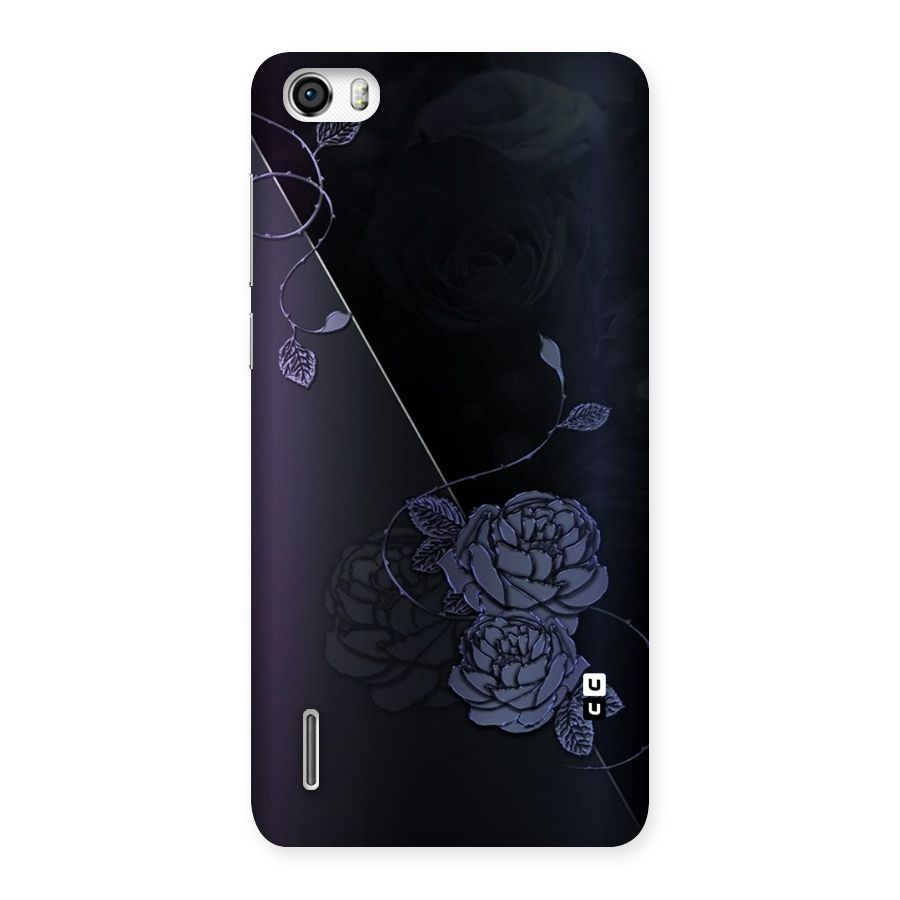 Voilet Floral Design Back Case for Honor 6