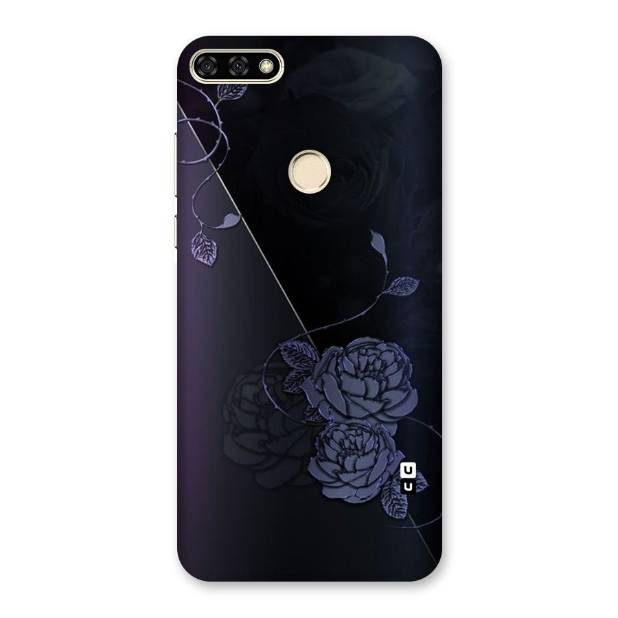 Voilet Floral Design Back Case for Honor 7A