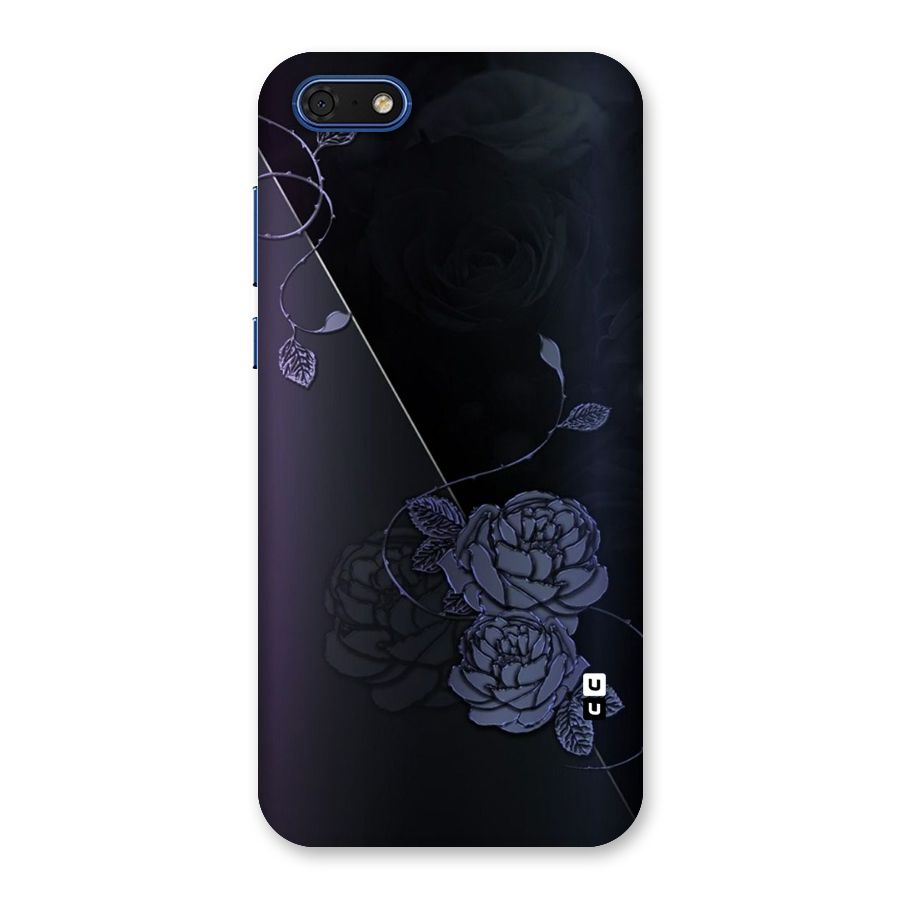 Voilet Floral Design Back Case for Honor 7s