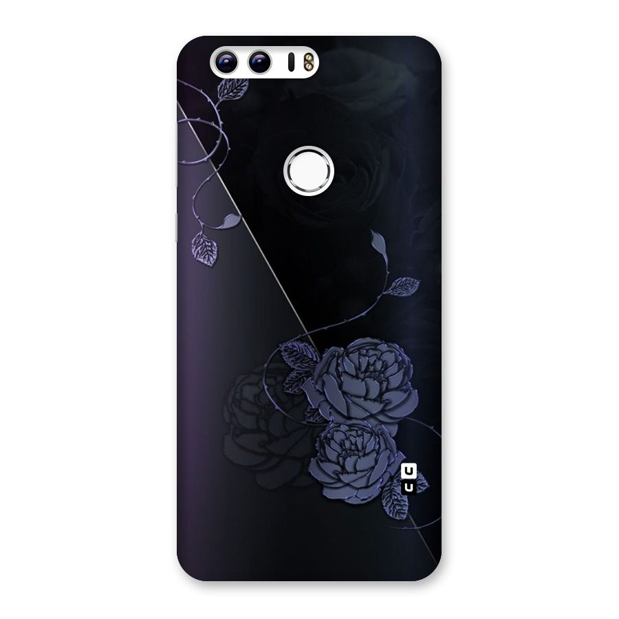 Voilet Floral Design Back Case for Honor 8