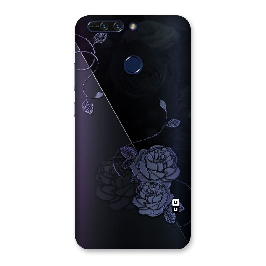 Voilet Floral Design Back Case for Honor 8 Pro