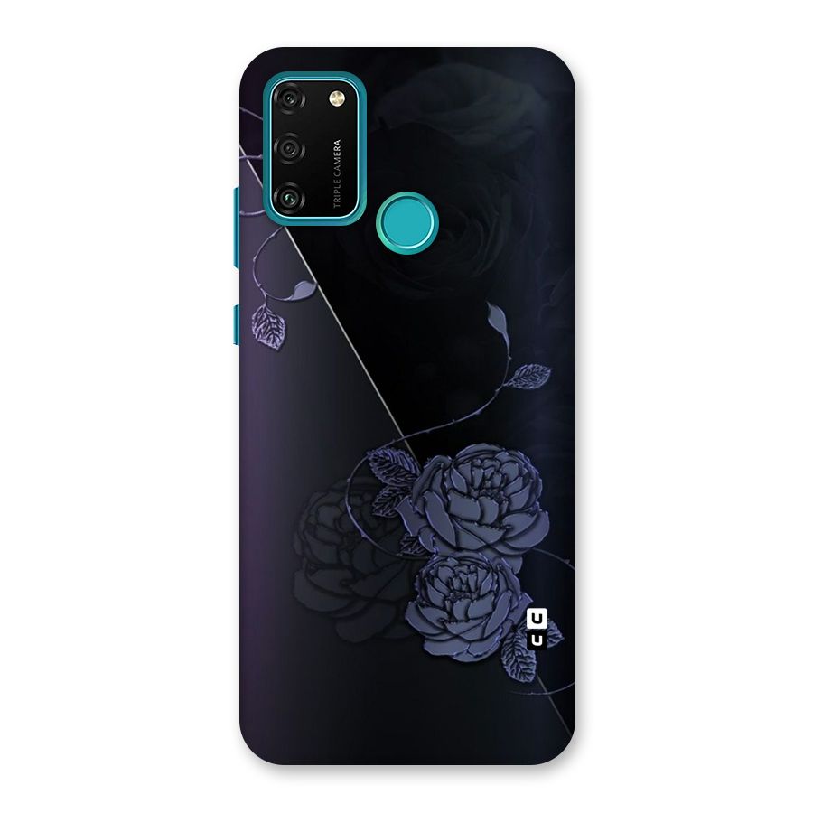 Voilet Floral Design Back Case for Honor 9A