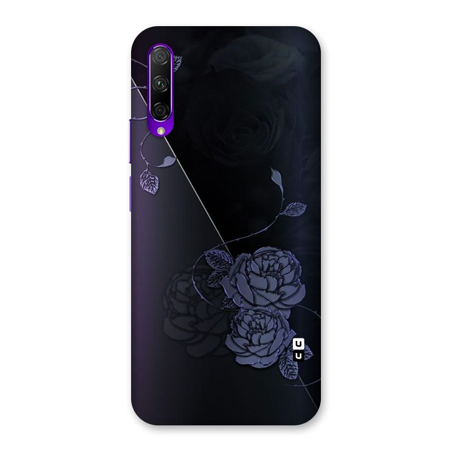 Voilet Floral Design Back Case for Honor 9X Pro