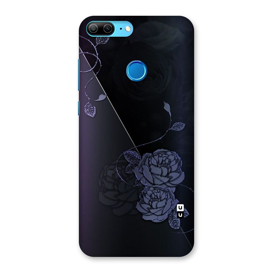 Voilet Floral Design Back Case for Honor 9 Lite