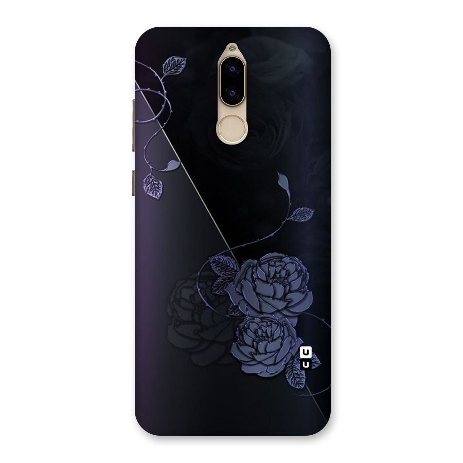 Voilet Floral Design Back Case for Honor 9i