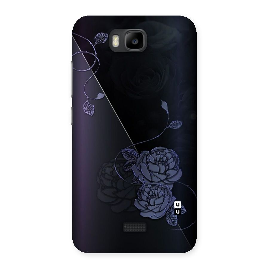 Voilet Floral Design Back Case for Honor Bee