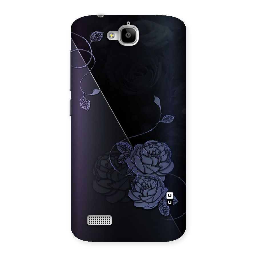 Voilet Floral Design Back Case for Honor Holly